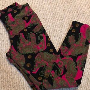 Lularoe Leggings with Elephants